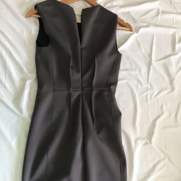 Tahari “sharkskin” dress with mesh detail - Picture 3 of 5